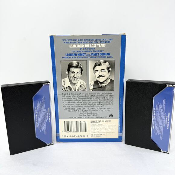 Star Trek Audiobook Cassette Lost Years Nimoy Doohan J.M. Dillard Vintage Sci-Fi - Picture 4 of 8